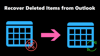 Recover deleted meeting in Outlook