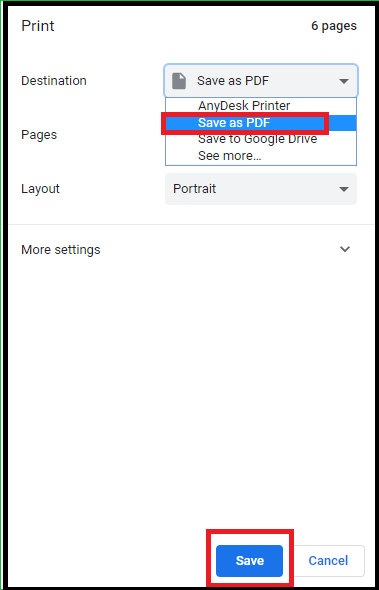 how to save gmail thread as pdf